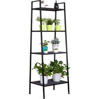 Dewdat - Widen 4 Tiers Bookshelf Black