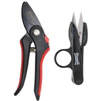Wilkinson Sword Bypass Pruner Secateurs and Deadhead Snips Set Garden Tool