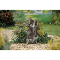La Hacienda - Easy Fountain Willow Spills led Natural Garden Water Feature Wood Effect