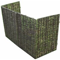 Selections - Willow Wheelie Bin Screen (Triple)