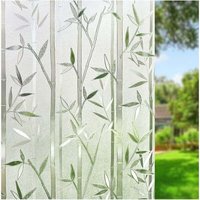 Window Film, Electrostatic Adhesive Privacy Window Film, Window Films for Bedroom Kitchen Cabinet Doors - Bamboo (60 x 200 cm)