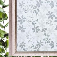 Window film, privacy film, blackout, 44.5 x 200 cm, flower electrostatic glass film mumu