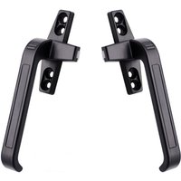 Tinor - Window Handles, Left and Right Handles, Aluminum Alloy Casement Door and Window Locks, Sliding Window Handles, Pair Black