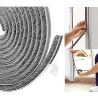 Window Insulation Seal, Cold Insulated Door Draught Excluder, Front Door Seal, 5m (L) x 9mm (W) x 9mm (T) Ideal for Cold, Noise and Moisture