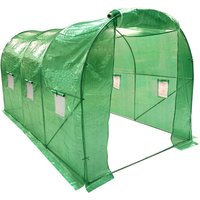 3m x 2m Polytunnel Greenhouse Roll Up Windows Wolf Poly Tunnel