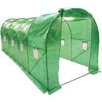 4m x 2m Polytunnel Greenhouse Roll Up Windows Wolf Poly Tunnel
