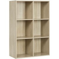 Woltu - bookcases Book Shelf Cube Storage Units Wood Storage Shelves for Bedroom Oak 89 cm