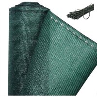 WOLTU Privacy Garden Screen Fence Cover Net Panel Balcony UV Protection Shade Green 1.8x15m