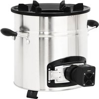 Vidaxl - Wood Stove with usb Fan Silver 35.5x26x28 cm Stainless Steel