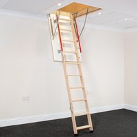 Bps Access Solutions - 1300mm x 700mm Deluxe Wooden Loft Ladder