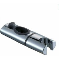 Abs Chrome Shower Head Holder Clip on Shower Rod 360 Degree Rotation for Oval Bathroom. - Ymyny