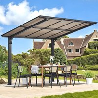 Yodolla - Metal Gazebo 3x2.4m (10x8), Aluminium Heavy Duty Hardtop Outdoor Pergola Freestanding for Garden