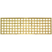 Zest - 3 x Country Square Wooden Trellis 1.83m x 0.6m 2ft Garden Screen Support