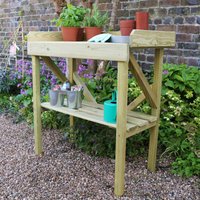 Zest - Wooden Potting Bench Garden Work Table Multi Purpose Table