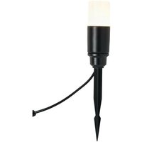 Forum Daw Solar 3000k LED 4 Light Outdoor Spike Black IP44