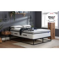 SleepSoul Space 2000 Pocket Memory Pillow Top Mattress, Single