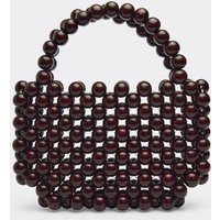 Baker Beaded Grab Bag In Brown, Women's Size UK 0