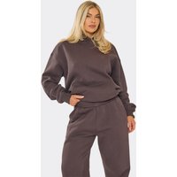 Long Sleeve Oversized Hoodie In Chocolate Brown, Women's Size US 4