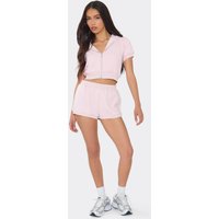 Mini Sweat Shorts In Pink, Women's Size UK 14