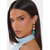 Gem Multi Stone Drop Earrings In Blue, Women's Size UK 0