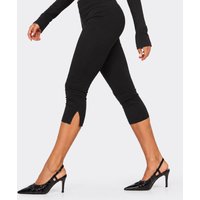 Sulli Pointed Toe Slingback Court Heel In Black Croc Print Faux Leather, Women's Size US