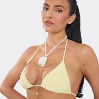 Oversized Shell Pendant Pearl Necklace In White, Women's Size UK 0