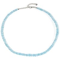 Himmelblauer Topas-Silberhalskette Himmelblauer Topas-Silberhalskette