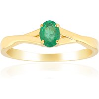 Sambia-Smaragd-Silberring Sambia-Smaragd-Silberring