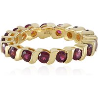 Himbeer-Rhodolith-Silberring Himbeer-Rhodolith-Silberring