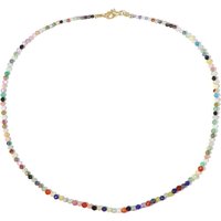 Edelstein-Silberhalskette Edelstein-Silberhalskette