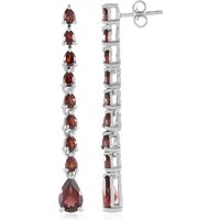 Mosambik-Granat-Silberohrringe Mosambik-Granat-Silberohrringe