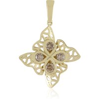 I2 Champagner-Brillant-Goldanhänger (Ornaments by de Melo) I2 Champagner-Brillant-Goldanhänger (Ornaments by de Melo)