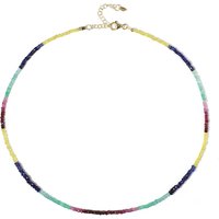 Edelstein-Silberhalskette Edelstein-Silberhalskette