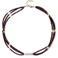 Edelstein-Silberhalskette (Riya) Edelstein-Silberhalskette (Riya)