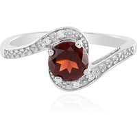 Mosambik-Granat-Silberring Mosambik-Granat-Silberring