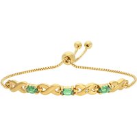 Tansania-Tsavorit-Silberarmband Tansania-Tsavorit-Silberarmband