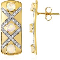 Welo-Opal-Silberohrringe Welo-Opal-Silberohrringe