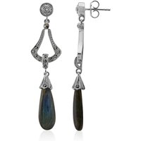 Labradorit-Silberohrringe (Annette classic) Labradorit-Silberohrringe (Annette classic)