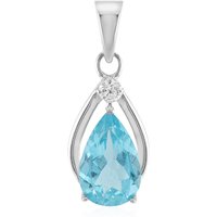 Blauer Apatit-Silberanhänger Blauer Apatit-Silberanhänger