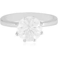 Weißer Quarz-Silberring (MONOSONO COLLECTION) Weißer Quarz-Silberring (MONOSONO COLLECTION)