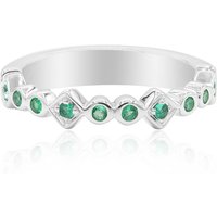 Sambia-Smaragd-Silberring Sambia-Smaragd-Silberring