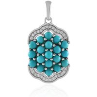 Sleeping Beauty-Türkis-Silberanhänger Sleeping Beauty-Türkis-Silberanhänger