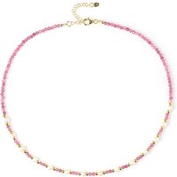 Edelstein-Silberhalskette Edelstein-Silberhalskette