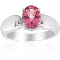 Brasilianischer Pinkfarbener Turmalin-Silberring (Pallanova) Brasilianischer Pinkfarbener Turmalin-Silberring (Pallanova)