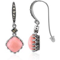 Pinkfarbener Opal-Silberohrringe (Annette classic) Pinkfarbener Opal-Silberohrringe (Annette classic)