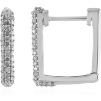 I4 (J) Diamant-Silberohrringe I4 (J) Diamant-Silberohrringe