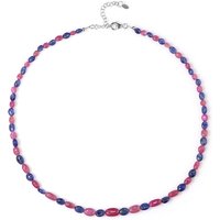 Saphir-Silberhalskette Saphir-Silberhalskette
