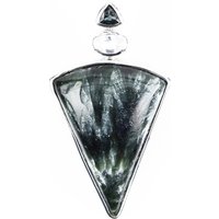 Seraphinit-Silberanhänger (Bali Barong) Seraphinit-Silberanhänger (Bali Barong)