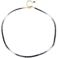 Blauer Saphir-Silberhalskette Blauer Saphir-Silberhalskette