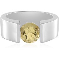 Gelber Beryll-Silberring Gelber Beryll-Silberring